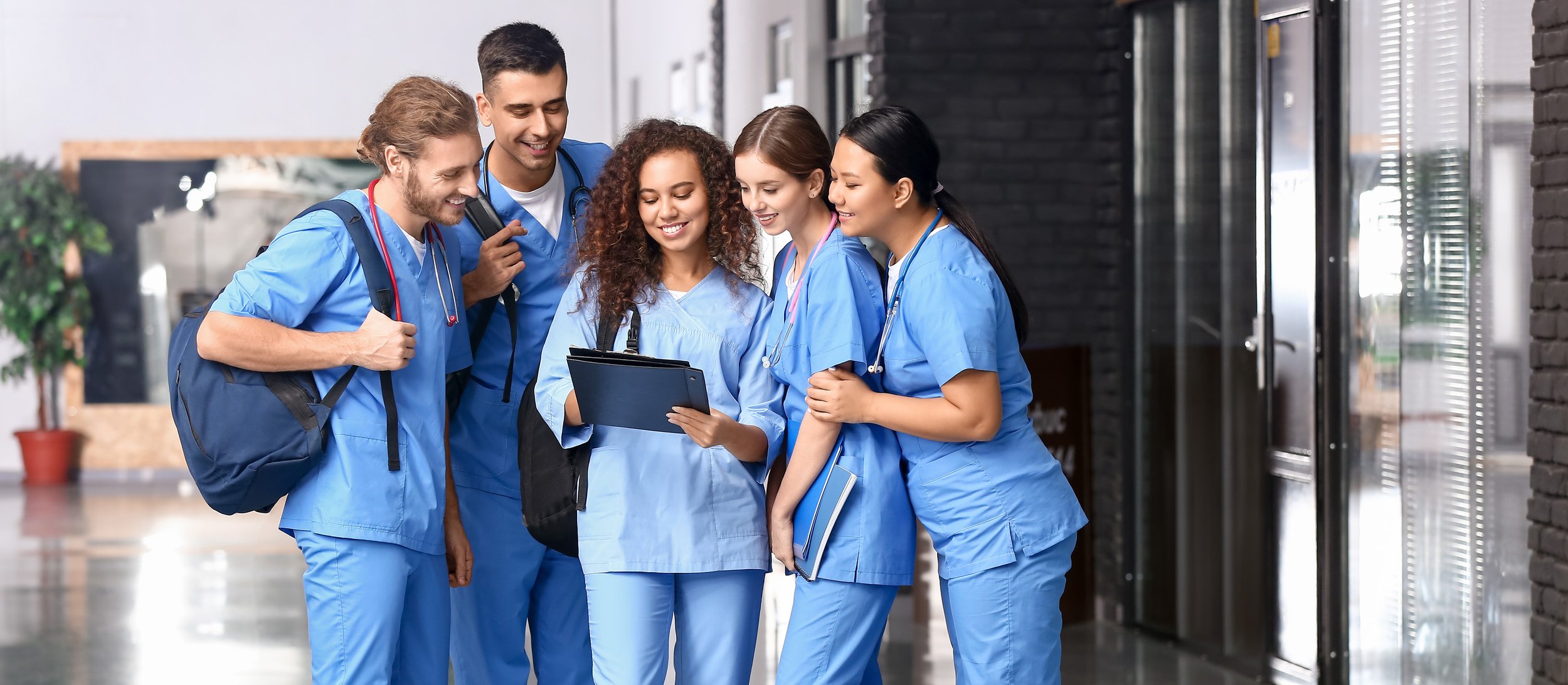 Students preparing for health-professions education